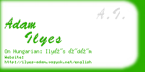 adam ilyes business card